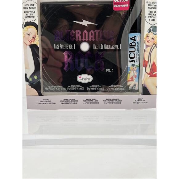 The Balm Cosmetics Alternative Rock Vol.1 Face Palette + Scuba Blk Mascara - Picture 6 of 13